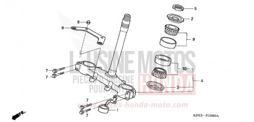 STEERING STEM CRF230F7 de 2007